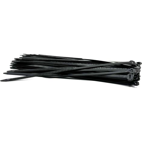 Lot de 50 serre-câbles multi-usages 150 mm Noir (1/2)