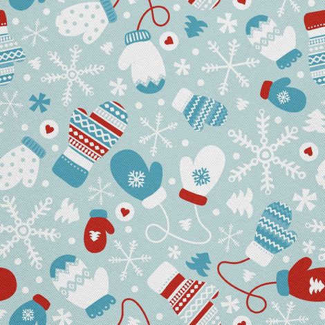 Telas decorativas para exteriores Oxford - guantes de invierno con motivos (1/5)