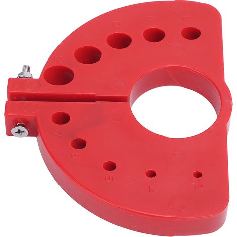 Accessoire d'affûtage de forets pour meuleuse d'angle, spécifications multiples, pour forets de 3 à 12 mm, rouge (1/5)