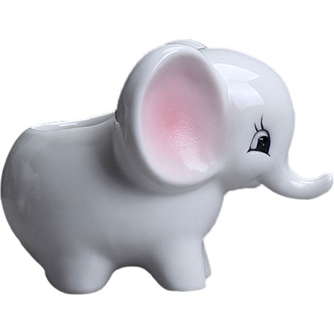 Pot de Succulent Céramique Éléphant Décoratif - Élégant et Pratique pour Décoration Intérieure - Cadeau Idéal (1/5)
