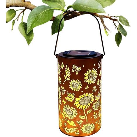 Faroles solares impermeables, accesorio elegante para balcón con propiedades resistentes a la intemperie, faroles solares para caminos de jardín (1/5)