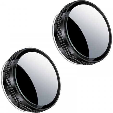 Lot de 2 rétroviseurs d'angle mort pour voiture, rotatifs, haute définition, grand angle, convexe, avec ventouse, pour voiture, camion, SUV (diamètre 5,8 cm) (1/5)