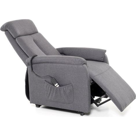POLTRONA RELAX RECLINABILE MIKA ELETTRICA COLORE CREMA TELECOMANDO ALZAPERSONA