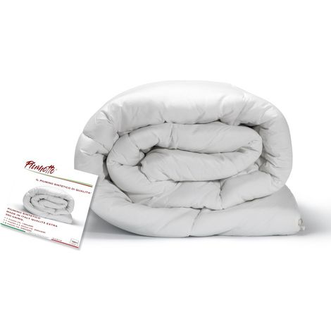 PIUMINO SINTETICO PIUMOTTO INVERNALE MADE IN ITALY QUALITÀ EXTRA 350 GR/MQ. 1 PIAZZA E MEZZA