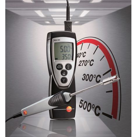 Testo – Thermomètre 1 canal TE type K – Sonde à réaction rapide – Étui de protection inclus – Pour mesures précises de température