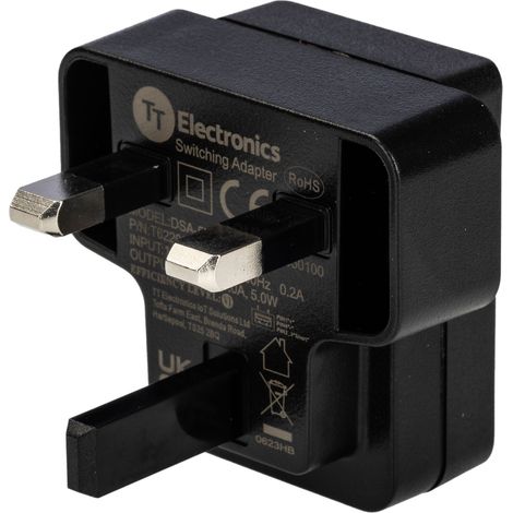 Alimentation enfichable 5V c.c., 1A, 5W, UK ( Prix pour 1 ) (1/3)