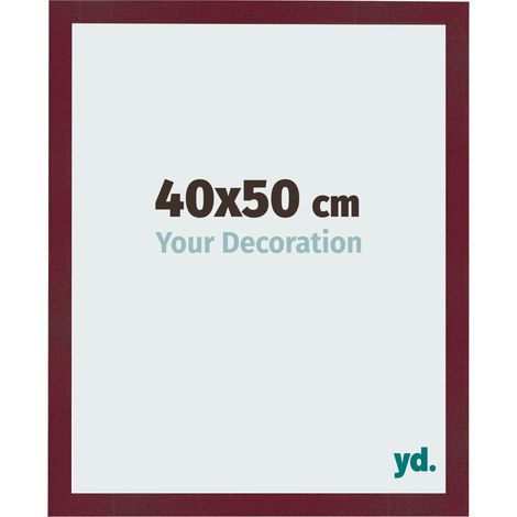 yd. - Cadre photo 40x50 - Vin Rouge Patine - MDF - Bologna