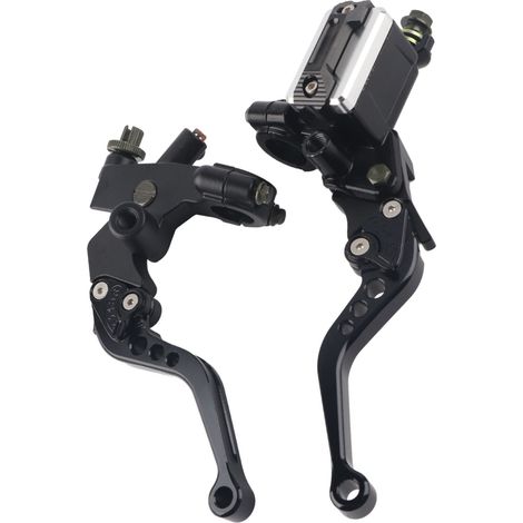 1 paire leviers réservoir maître-cylindre frein embrayage moto universel 7/8"(22mm) (1/5)