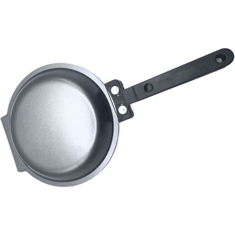 Padella a doppia faccia, antiaderente, con coperchio ribaltabile su entrambi i lati, padella pieghevole, per friggere uova/pancake/bistecche, padella per la colazione, teglia per torte, adatta per la 