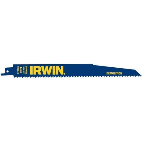 LAMA PER SEGA ALTERNATIVA IRWIN 225 mm 6 TPI / PER LAVORI DI DEMOLIZIONE (5 pezzi)