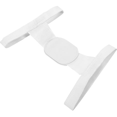 Corrigeur de posture dos voûté réglable Homme Femme, ceinture dorsale maintien épaules blanc, soutien lombaires, orthèse cervicale, taille unique, confortable quotidien. (1/5)