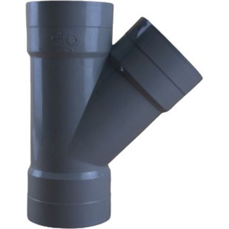 Culotte PVC 45° Femelle Femelle Ø75 - First Plast (1/5)