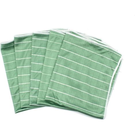 Bambus-Mikrofasertuch für Fenster, Spiegel, Fliesen, Karosserie, Mikrofaser, Bambus, Glas, Haushalt, Badezimmer (5 Tücher)