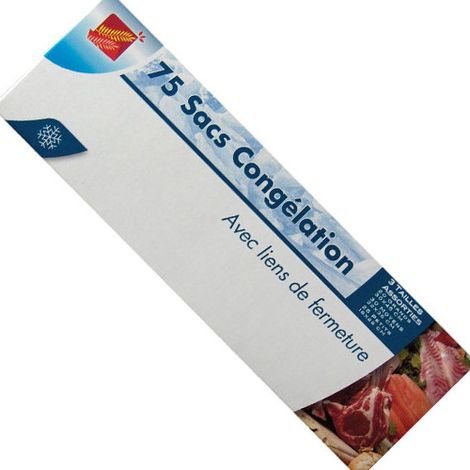 Sac Congel 3 Formats X75 Sacs - Publi Embal   Borsa Congelatore 3 Formati X75 Sacchi - Publi Embal