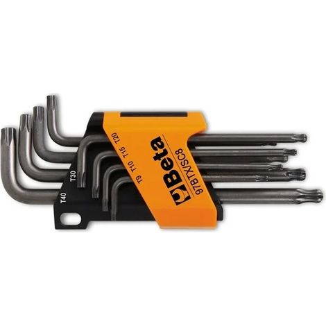 Beta 97btx/sc8 bent torx male key set