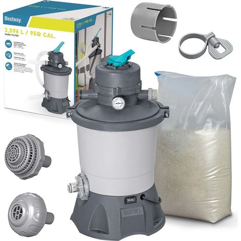 Bomba de arena 3596 l/h + Arena 25kg Bestway