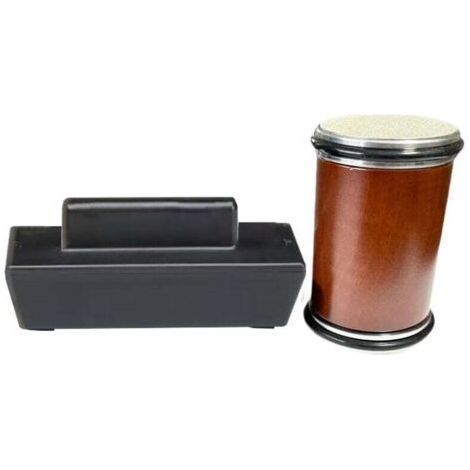 Aiguiseur à rouleau ergonomique pour couteaux – Kit avec pierres à aiguiser en diamant et céramique – Base stable antidérapante – Compact et léger (1/4)
