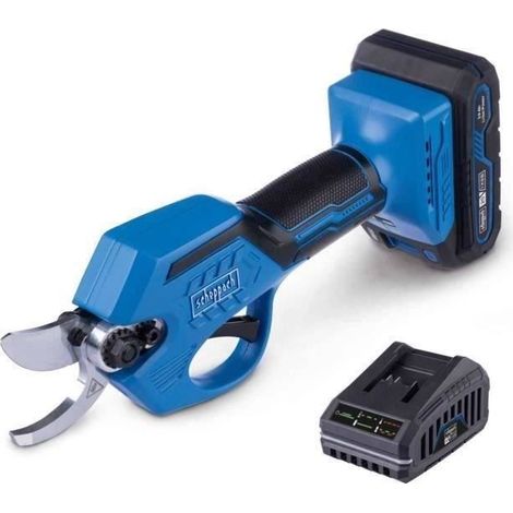 Sécateur sans fil SCHEPPACH - BC-PRS28-X - Coupe 28 mm - Batterie 20V 2Ah IXES + chargeur