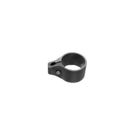 Collier de fixation gris pour panneau rigide – PVC – Ø 60 mm – 1 pièce – Fixation sur portillon grillagé – Filiac