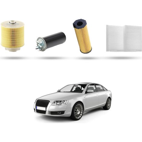 Kit Tagliando 4 filtri compatibile con Audi A6 II (C6) 3.0 tdi v6 171kw dal 2006 al 2008 (1/5)