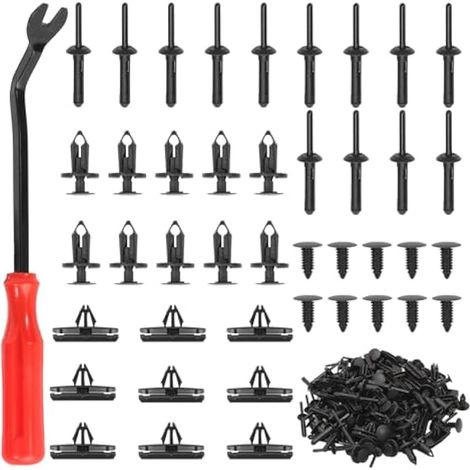 Wrangler Lot de 121 rivets de fixation en plastique pour pare-chocs de radiateur Je Wrangler 2007-2022, Grand Cherokee 2005-2010, Liberty, 2002-2010, 6030441, 6503598, 6506007AA 68039280 AA (1/5)