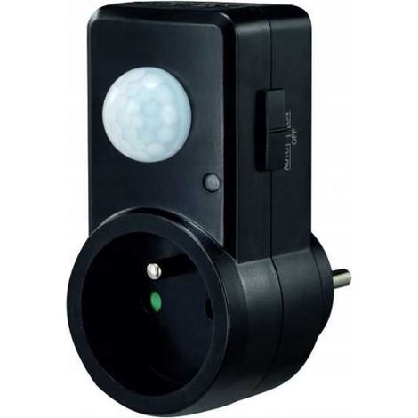 PIR-Bewegungsmelder CP-10C schwarz für 300-W-Steckdose (1/5)