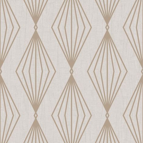 Boutique - Vliestapete - Marquise Geo - Grau - 10mx52cm