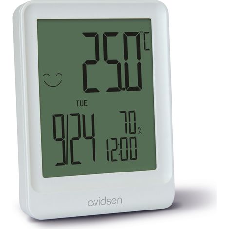 3 in 1 Mini-Hygrometer Thermometer - 107247 - Avidsen