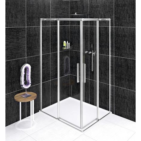 Polysan Altis - Cabine de douche 90x80 cm, version G/D, Antidrop, verre transparent/chrome AL1590CAL1580C (1/5)