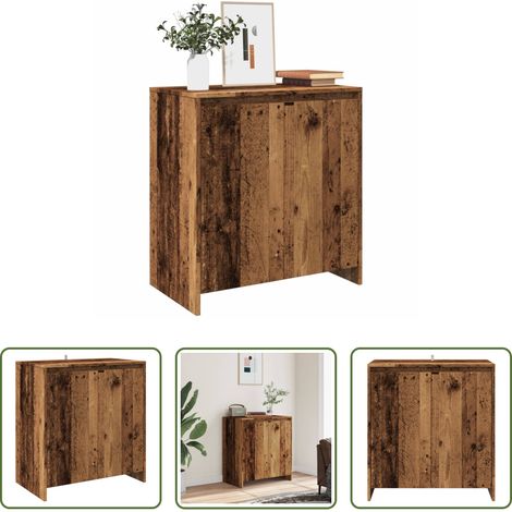 Holzwerkstoff - Sideboard Altholz-Optik 70x41x75 cm Holzwerkstoff (1/5)