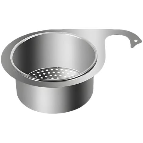 1/2/4 pezzi di cestello per lavello in acciaio inox Swan Filtro per lavello da cucina Cestino per rifiuti Swan Cestello scolapiatti da cucina multifunzione per frutta, verdura, spazzatura, avanzi (1/5)