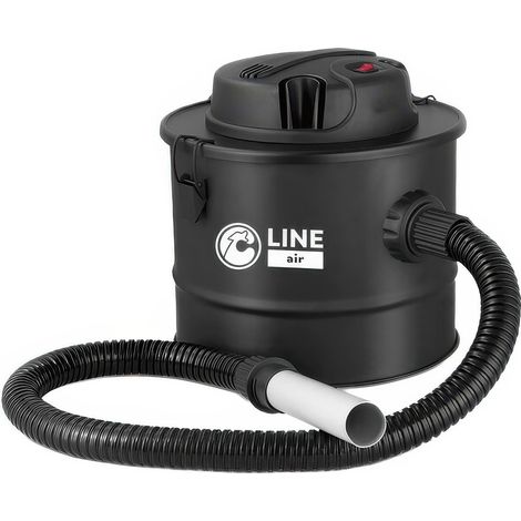 Aspiracenere 800 W 15 Litri con Filtro HEPA, Serbatoio in Metallo e Tubo Flessibile 1 m