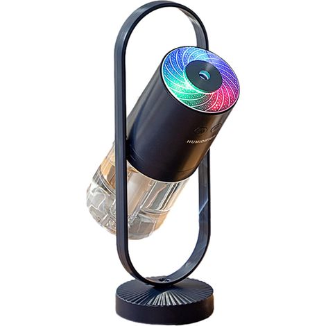 Tragbarer Mini-Luftbefeuchter – 200 ml Kaltnebel-Luftbefeuchter mit Nachtlicht – USB-Luftbefeuchter für den Schreibtisch – für Kinderzimmer und Reisen – 200 ml