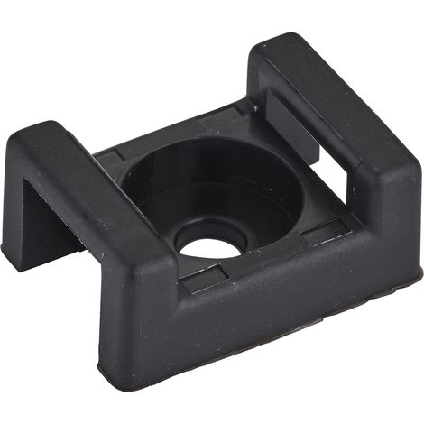DEBFLEX - EMBASE SIMPLE POUR COLLIER 9 MM NOIR SACHET DE 10 - 709568 (1/3)