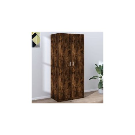 Garde-robe Chêne fumé 80x52x180 Bois d'ingénierie (1/5)