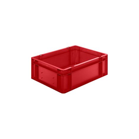Contenedor de apilamiento de transporte LA-KA-PE L400xA300xH145mm TK400/145-0 ROJO