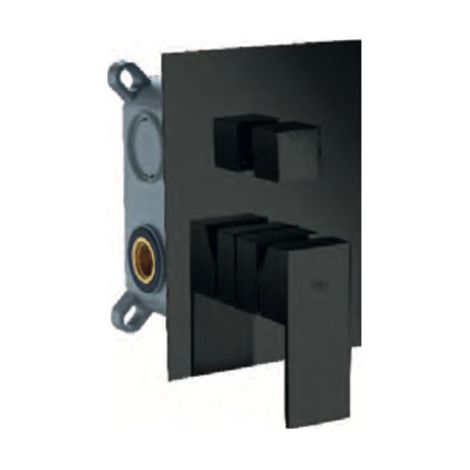 Rubinetto Incasso Doccia 2 Vías Nero Opaco Imex Imex Gsm02v Ng (1/2)