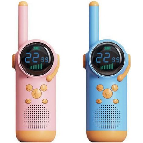 Talkies‑walkies pour enfants et adultes, radio bidirectionnelle, portée 3 km, recharge USB, lot de 2 (1/5)
