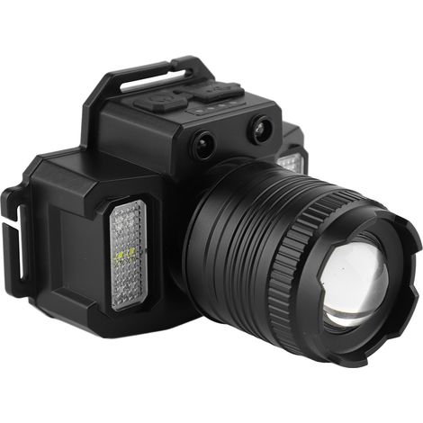 Lampe frontale LED puissante pour le travail en extérieur, la pêche et la randonnée (1600 mAh). (1/5)