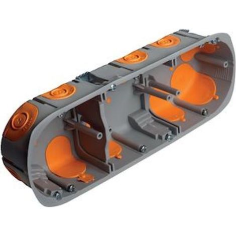 Pack de 50 boîtes d'encastrement BBC - 3 postes - Ø 67 mm - Profondeur 40 mm - 100340 - EMX
