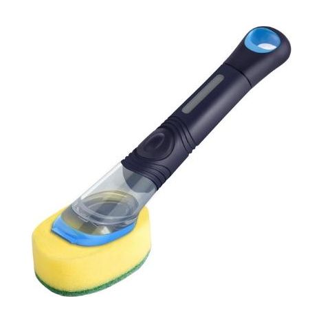 Cepillo dispensador de jabon - esponja con estropajo