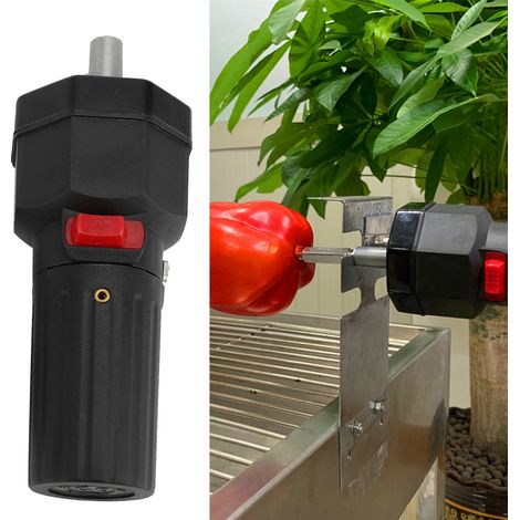 Motor pour barbecue rotisserie FD601A-2 5V USB noir plastique/fer 17x6x6cm capacité 16kg 188g moteur silencieux et robuste (1/5)