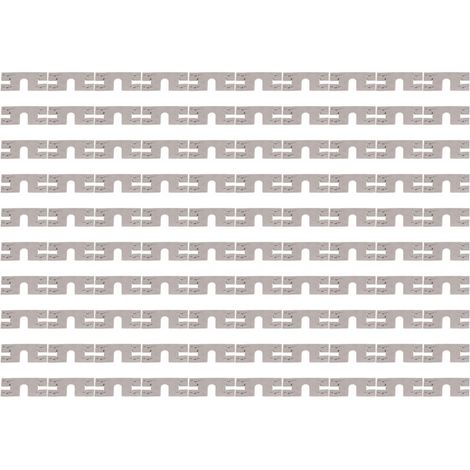 Packung mit 100 leitfähigen Erdungsscheiben für Photovoltaikmodule, Blitzschutz, leitfähige Scheiben für 30 x 40 mm T-Nut-Führungsschienen