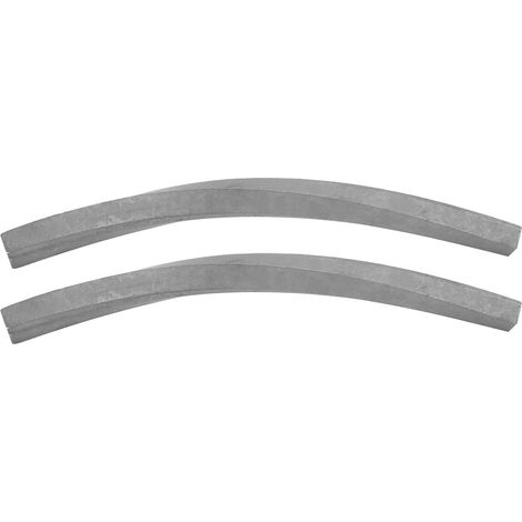 Lot de 2 barres en carbure de tungstène 2045, forme spiralée, dimensions 50 x 2,3 x 3,5 mm, vendues ensemble, usinées avec précision. (1/5)