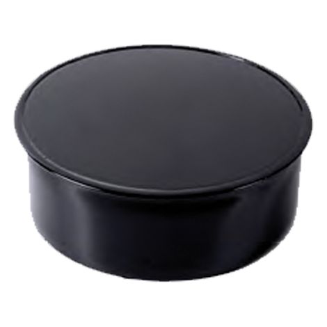 Poêle collecteur vitrifié noir à 150 mm
