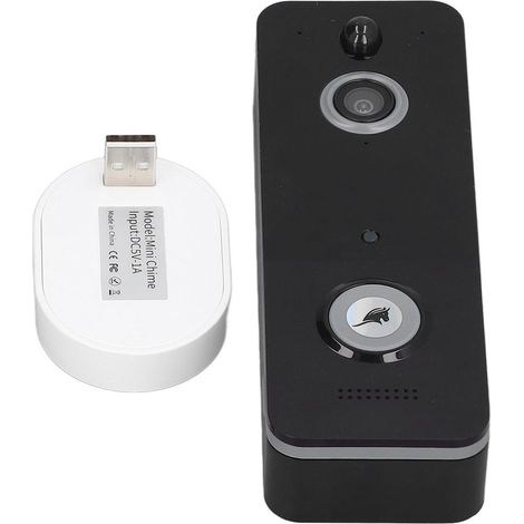 Sonnette sans fil HD ABS avec communication bidirectionnelle pour la maison KLB-AquaForge (1/5)