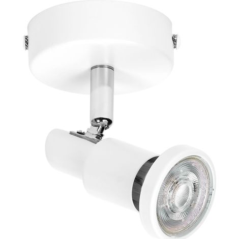 OSRAM LED SPOT GU10 1 x 3,4W, 230lm, blanc, température de couleur 2700K, ton blanc chaud, design intemporel, ampoule LED remplaçable, idéal pour l’intérieur, CRI 90, têtes réglables