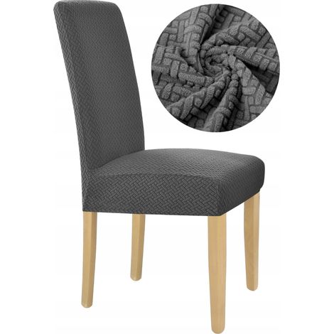 FUNDA DE SILLA DE JACQUARD ELÁSTICO GRAFITO [10-Z1-GRF] (1/5)