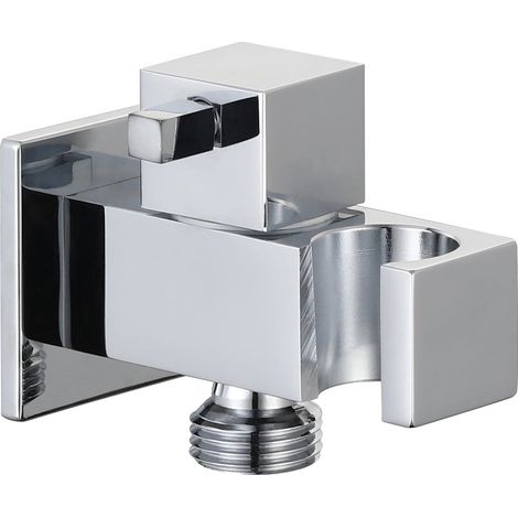 Prise d'eau carrée avec support et fermeture MM 1/2