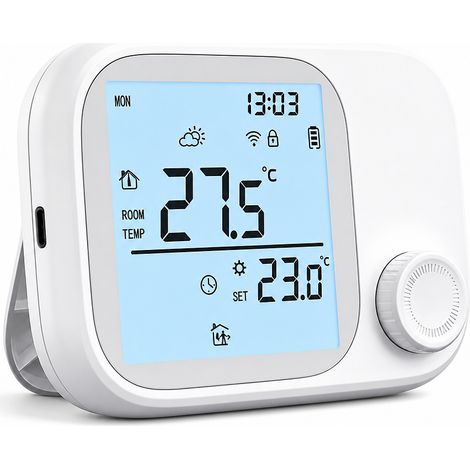 Thermostat d'ambiance sans fil RF433 pour chaudière à gaz, sans Wi-Fi, modèle WITH6 (1/5)